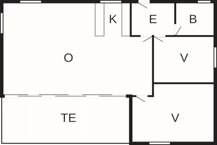 5 person holiday home in Gilleleje - Floor plan