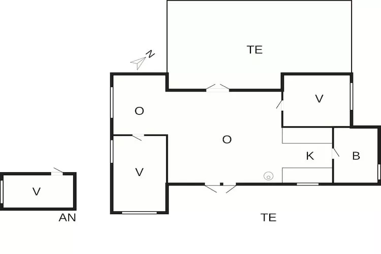 5 person holiday home in Vejby-By Traum-Floor plan