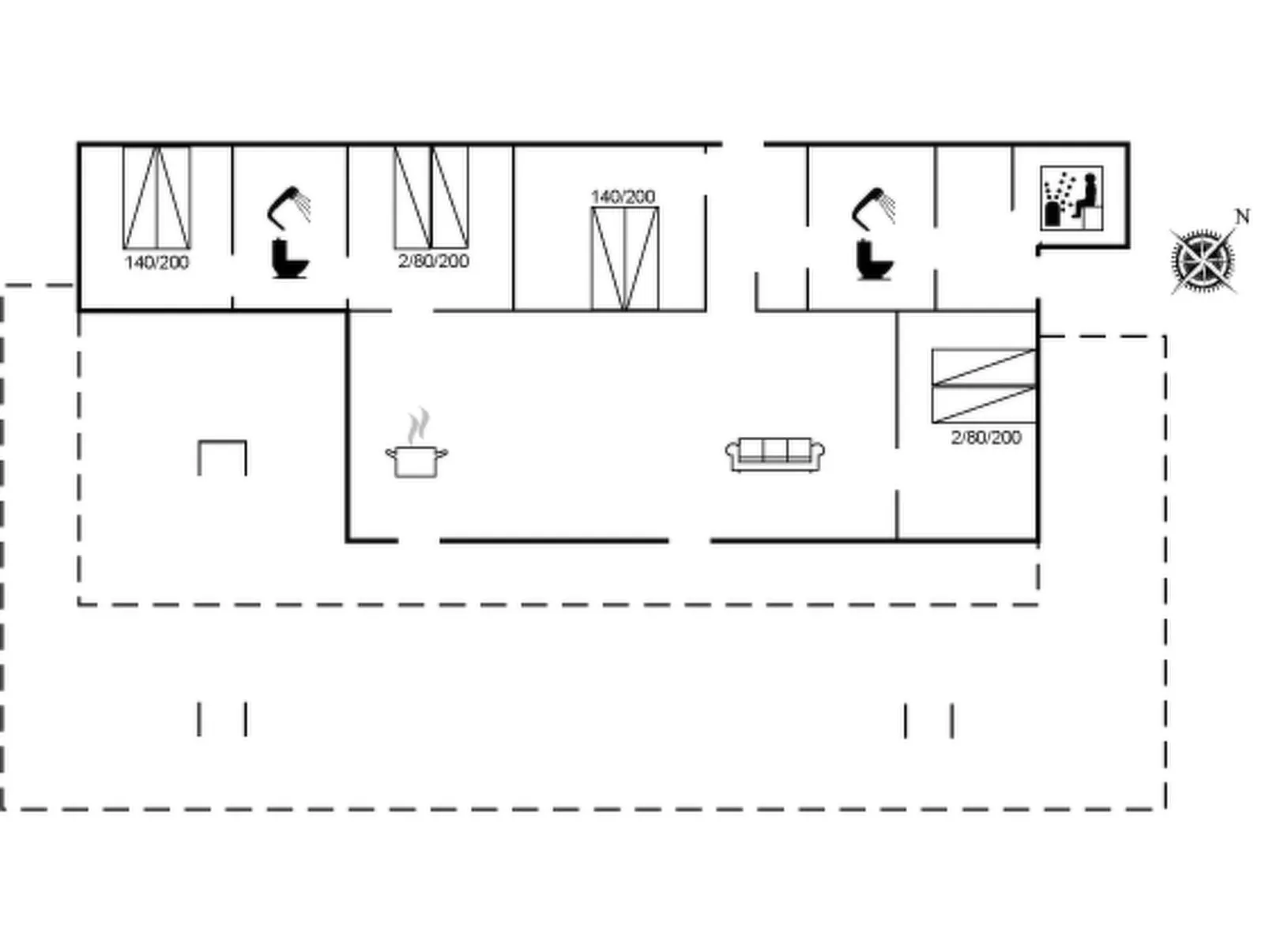 "Toska" - 100m to the fjord-Drinnen