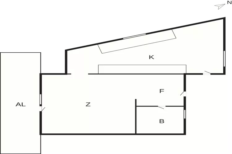 5 Sterne Ferienhaus in Svaneke-Grundriss