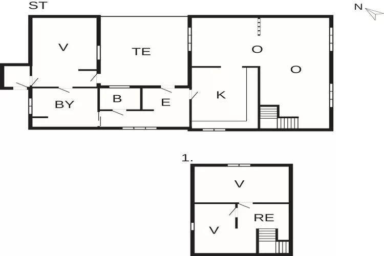 5 Sterne Ferienhaus in Hasle-Grundriss