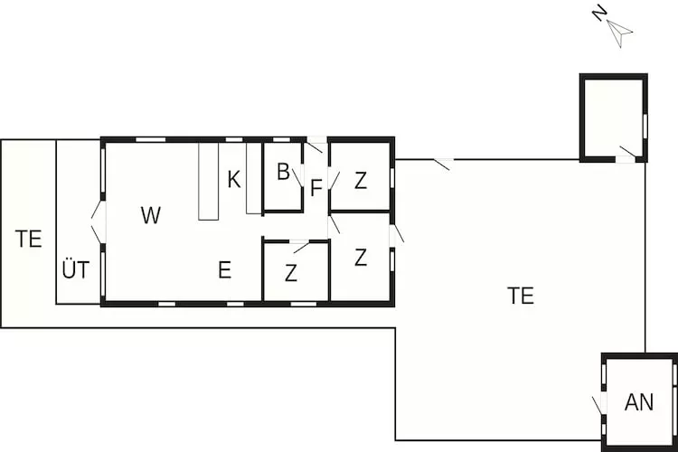5 Sterne Ferienhaus in Bogense-Grundriss