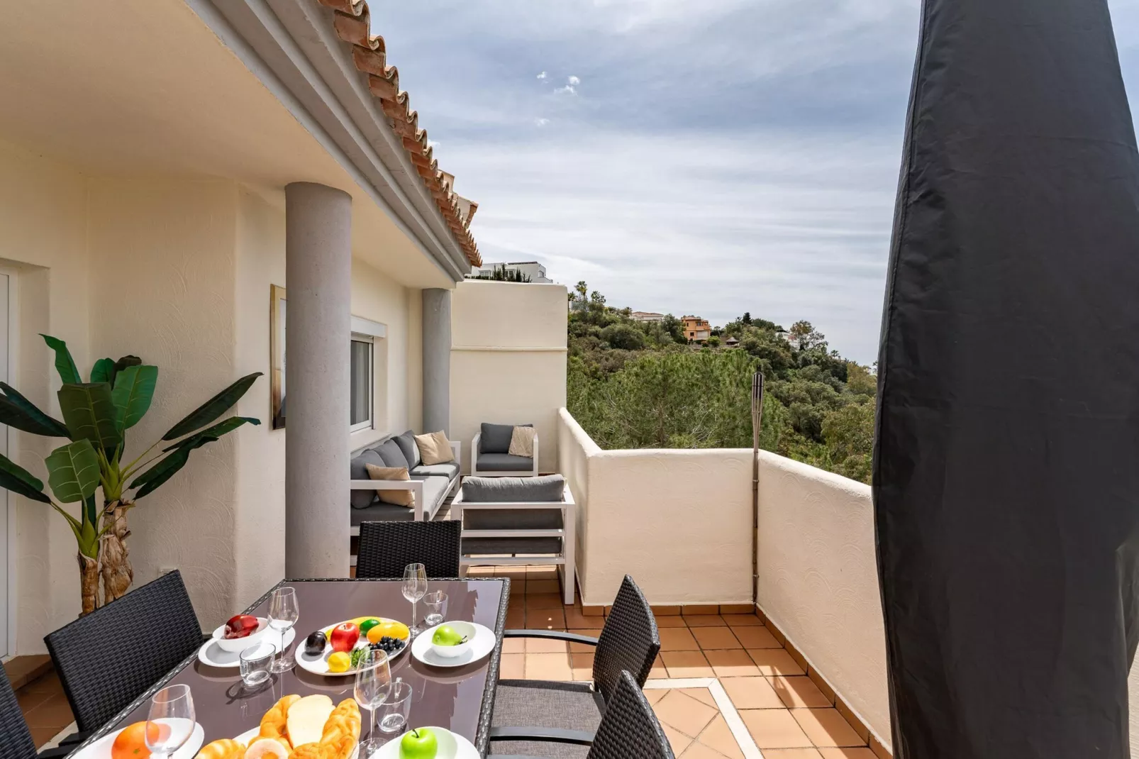 CT 366 - Faro's Silent Dream in Elviria - Marbella-Terrace balcony