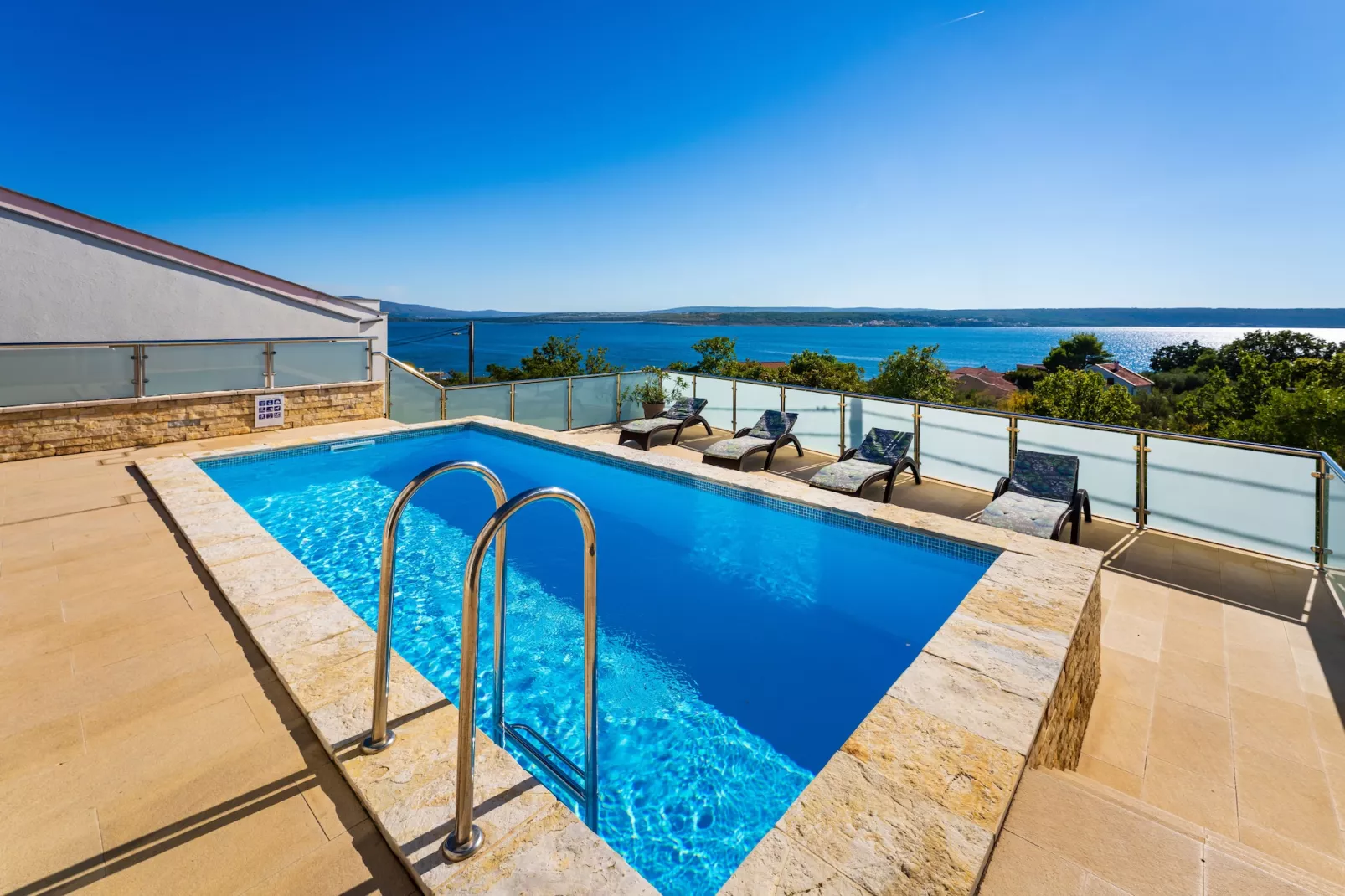 Sea view Villa Anpero-Piscine