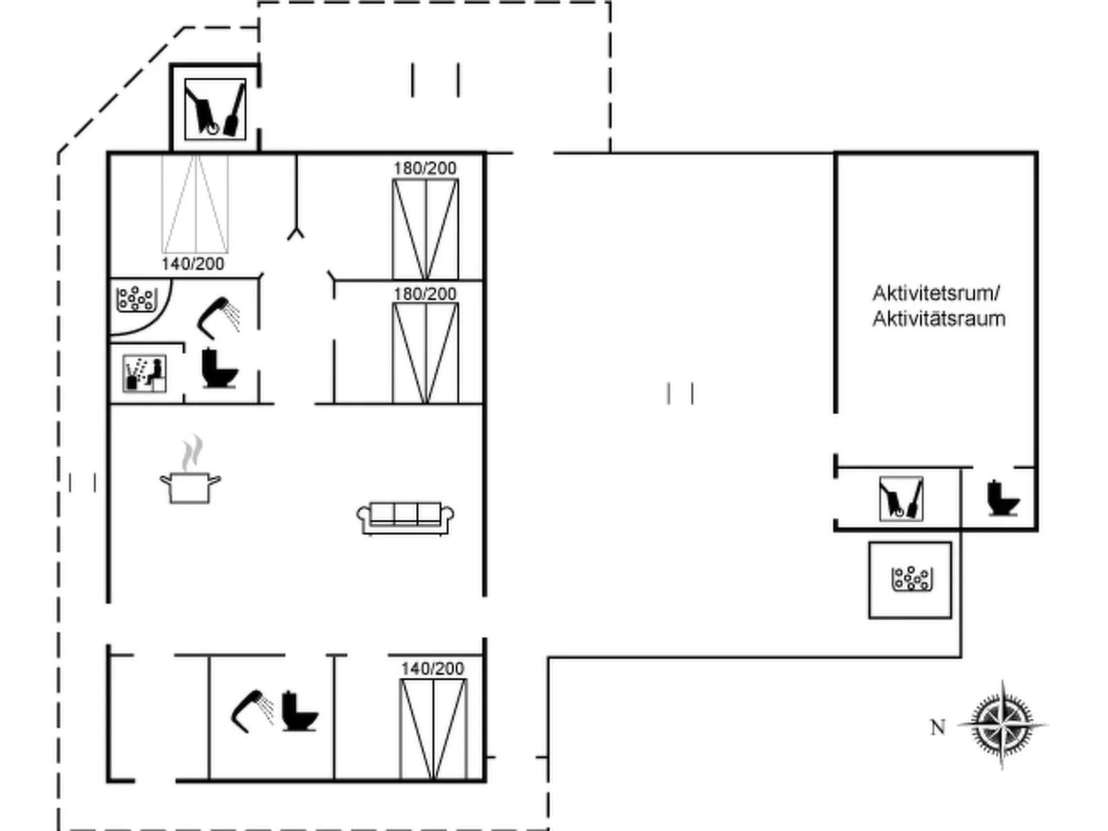 "Dwerg" - 1.5km from the sea-Inside
