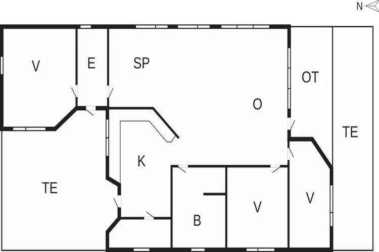6 Personen Ferienhaus in Sæby-Grundriss
