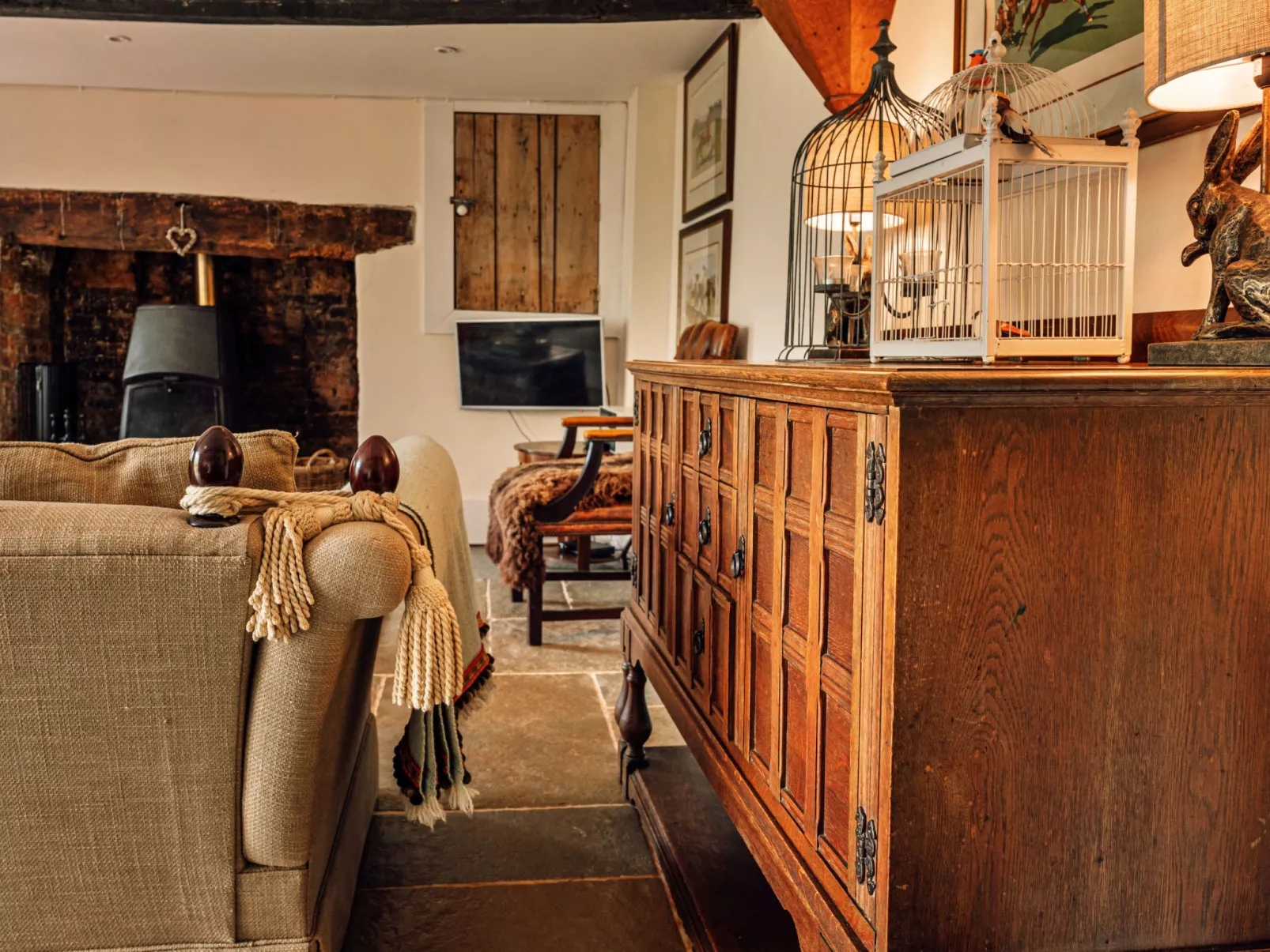 Beili Glas Cottage-Dedans