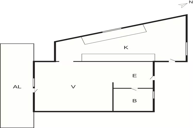 5 Sterne Ferienhaus in Svaneke-Grundriss