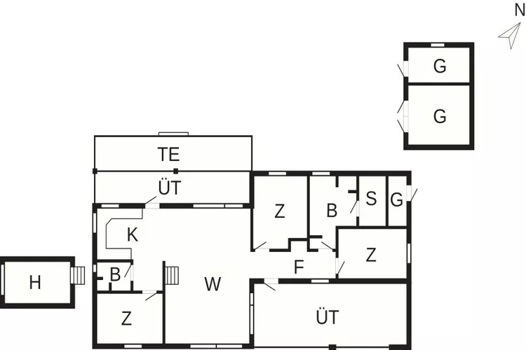 5 star holiday home in Hals-Floor plan