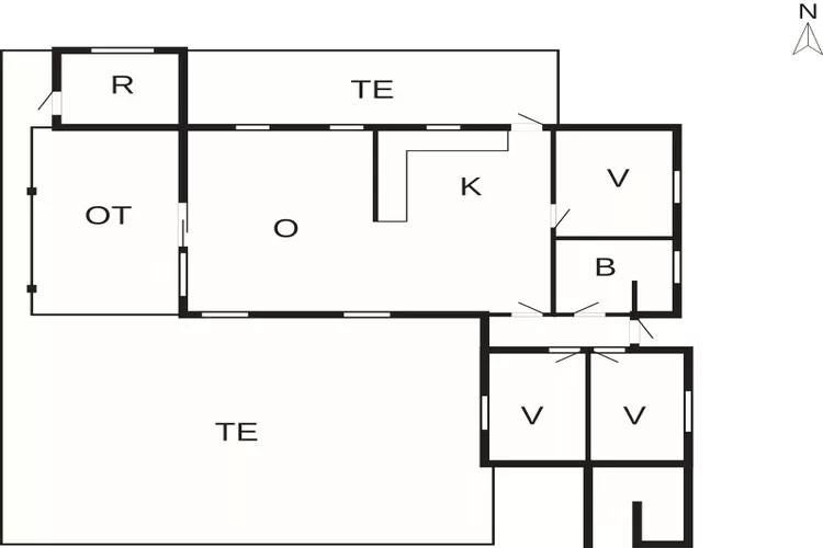 5 Sterne Ferienhaus in Hornbæk-Grundriss