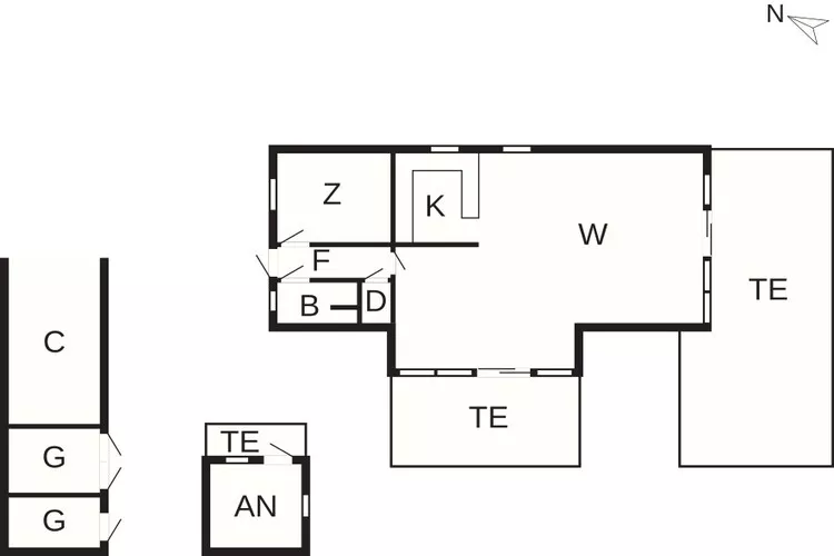5 etoiles maison de vacances a Jægerspris-Plan