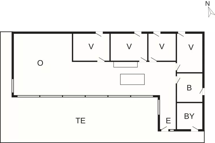 5 star holiday home in Aakirkeby-Floor plan