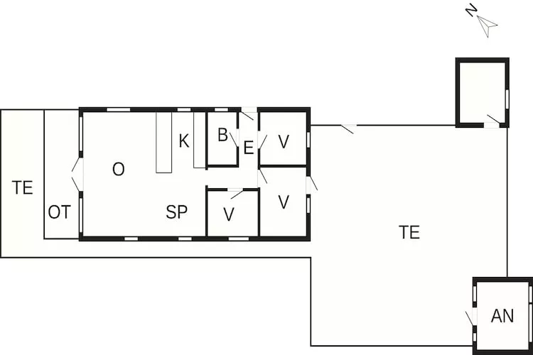 5 Sterne Ferienhaus in Bogense-Grundriss