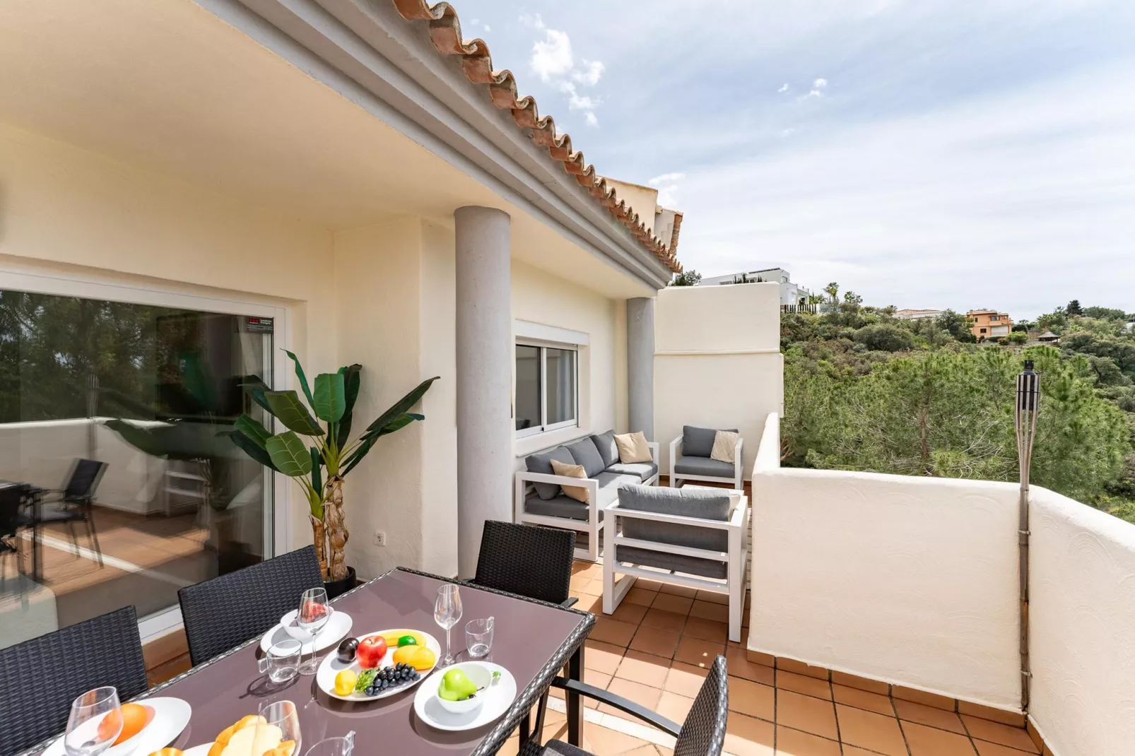 CT 366 - Faro's Silent Dream in Elviria - Marbella-Terrace balcony