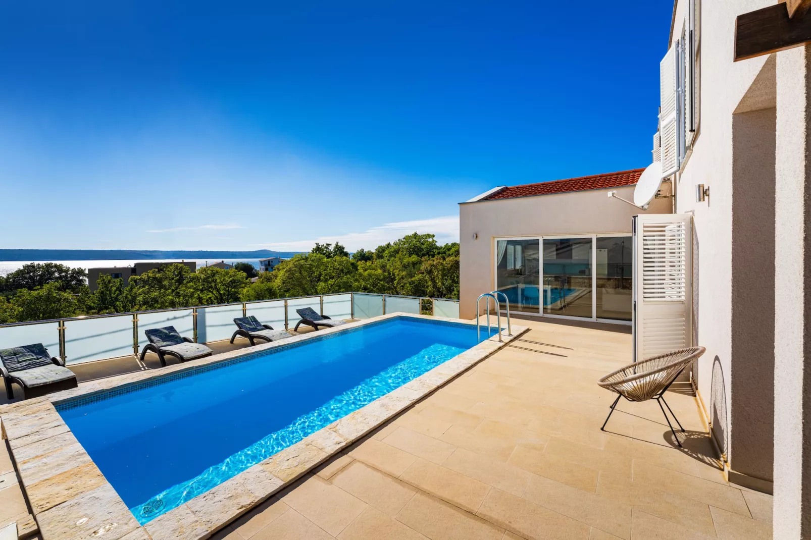 Sea view Villa Anpero-Piscine