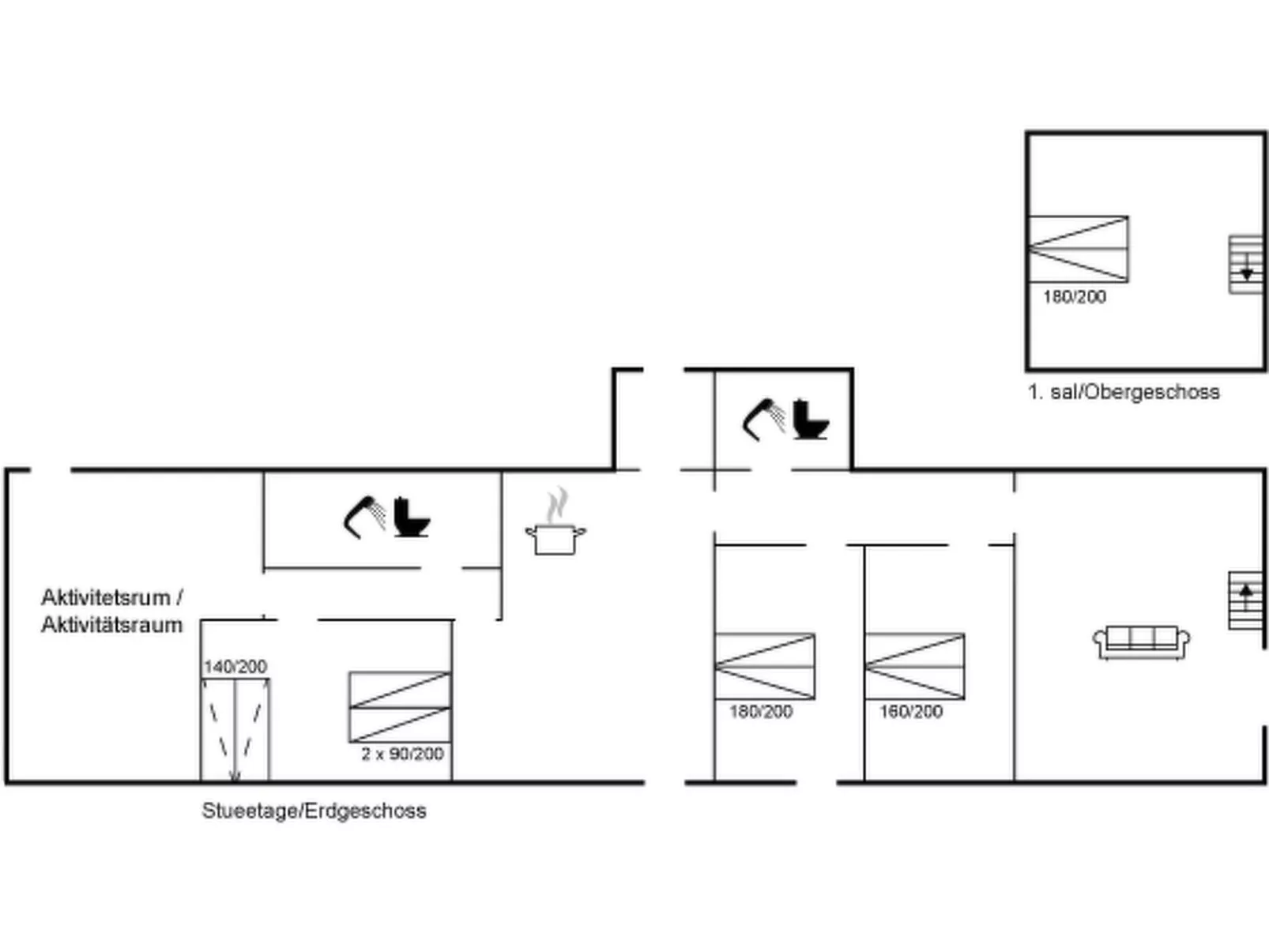 "Harre" - 300m from the sea-Inside