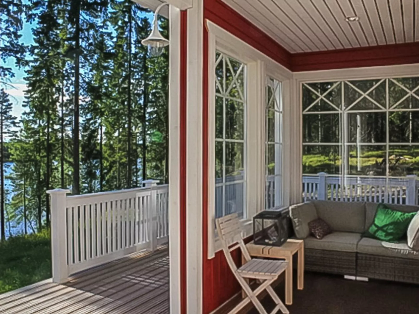 Villa kukkula-Drinnen