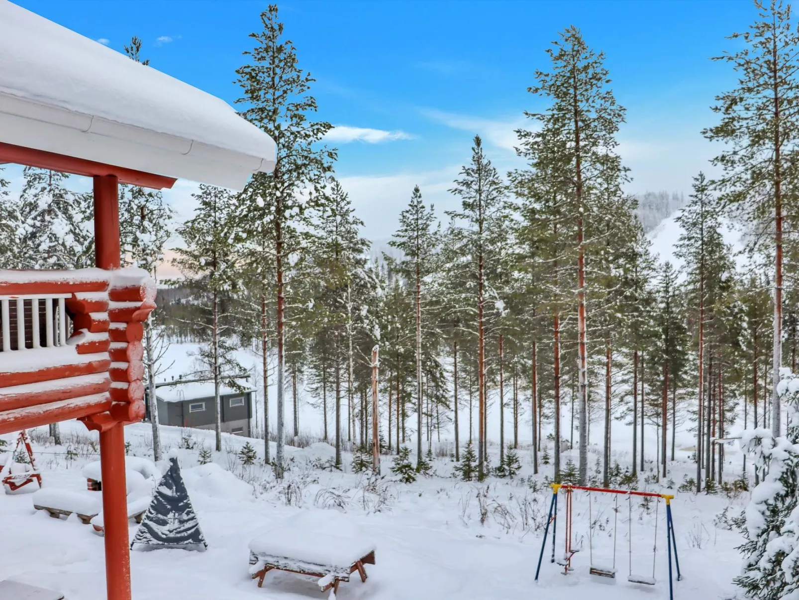 Tunturimaja 2 mökki-Dedans