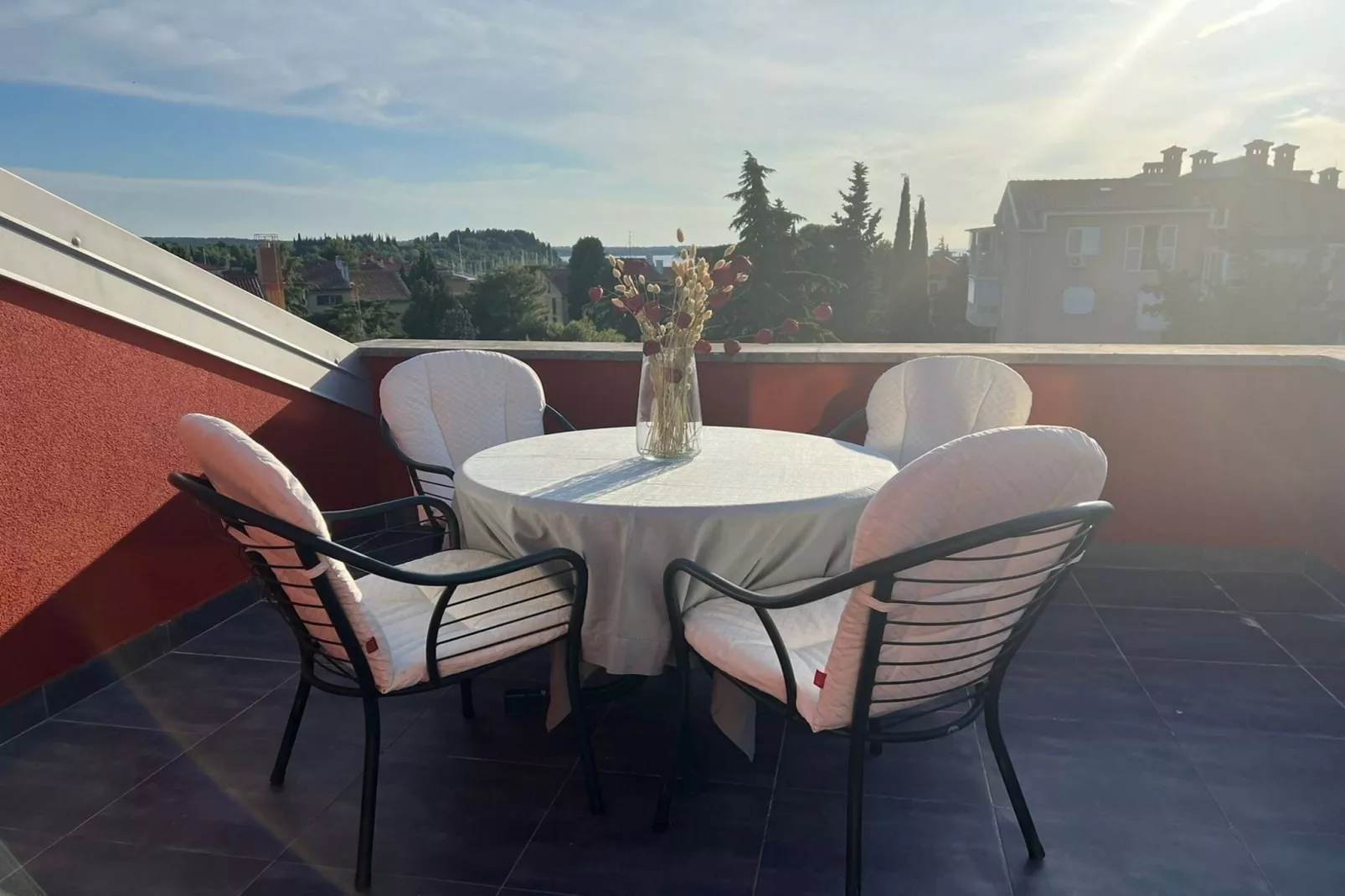 Elegant and Scenic Peaceful Apartments Portoroz - One Bedroom Apartment with Terrace-Terrace