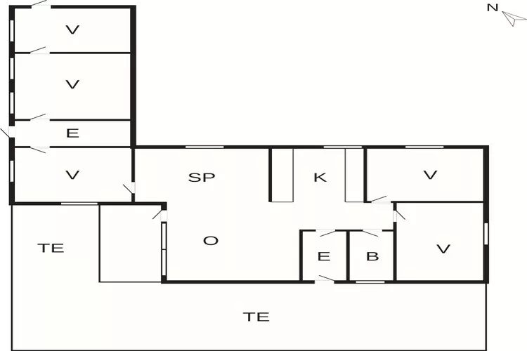 5 star holiday home in Nykøbing Sj-Floor plan