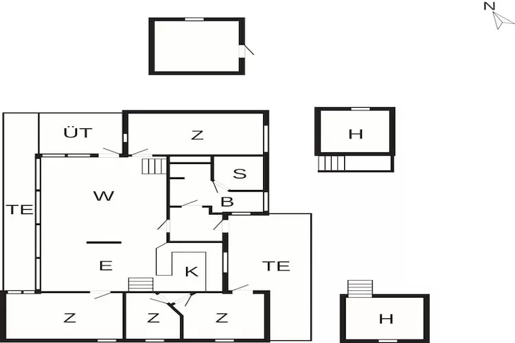 5 etoiles maison de vacances a Pandrup-Plan