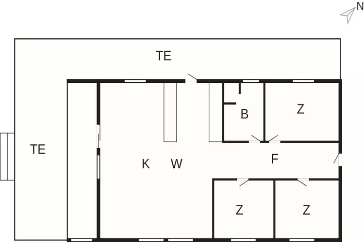 5 star holiday home in Humble-Floor plan