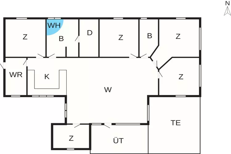 5 Sterne Ferienhaus in Græsted-Grundriss