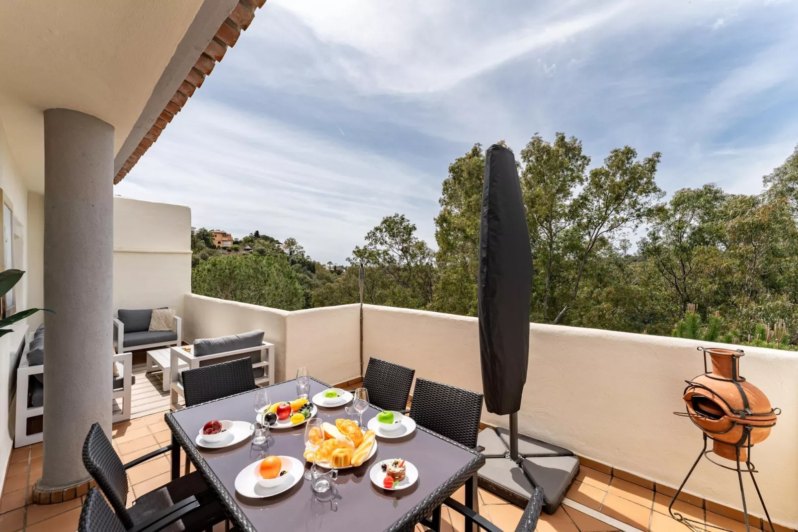 CT 366 - Faro's Silent Dream in Elviria - Marbella-Terrace balcony