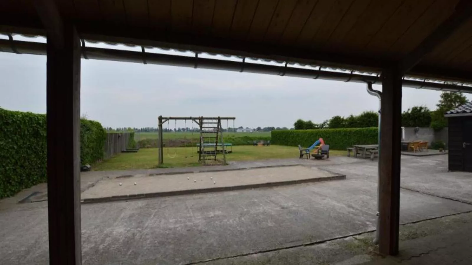 De Open Schuur-Terrasse/Balkon