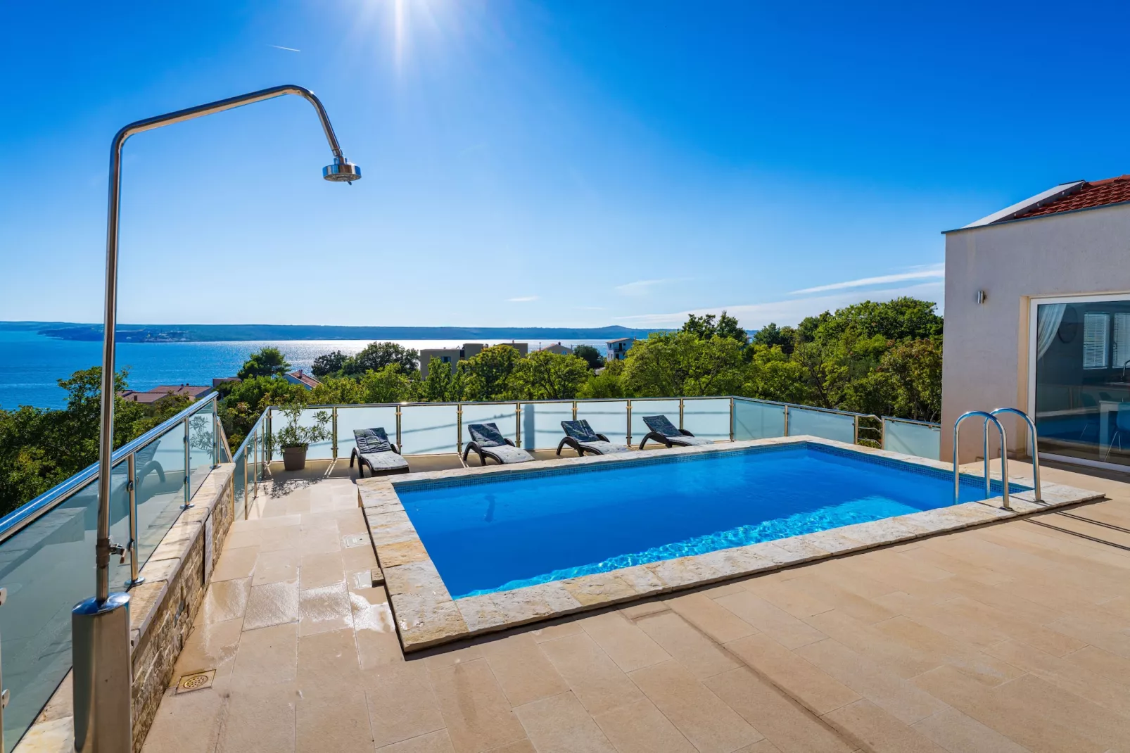 Sea view Villa Anpero-Piscine