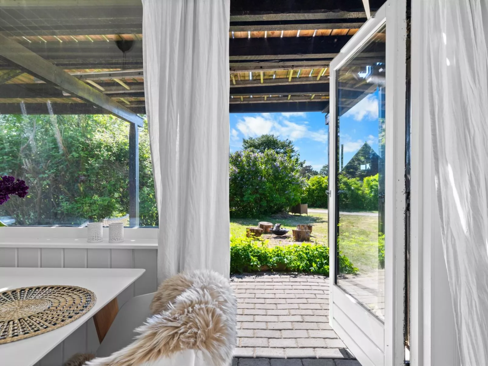 "Sunna" - 1km from the sea-Dehors