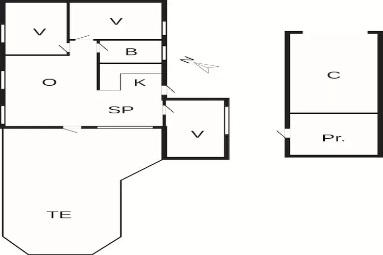 6 person holiday home in Højby-Floor plan