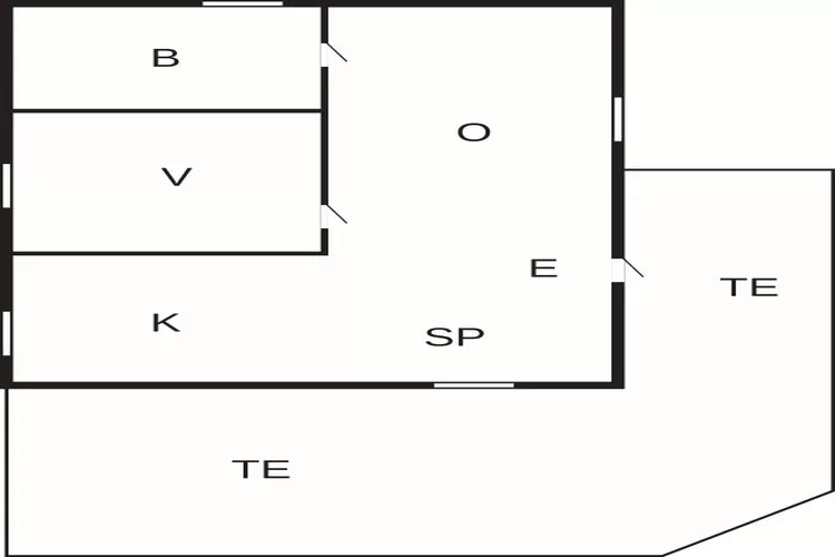 Beach holiday home in Falkenberg-Floor plan