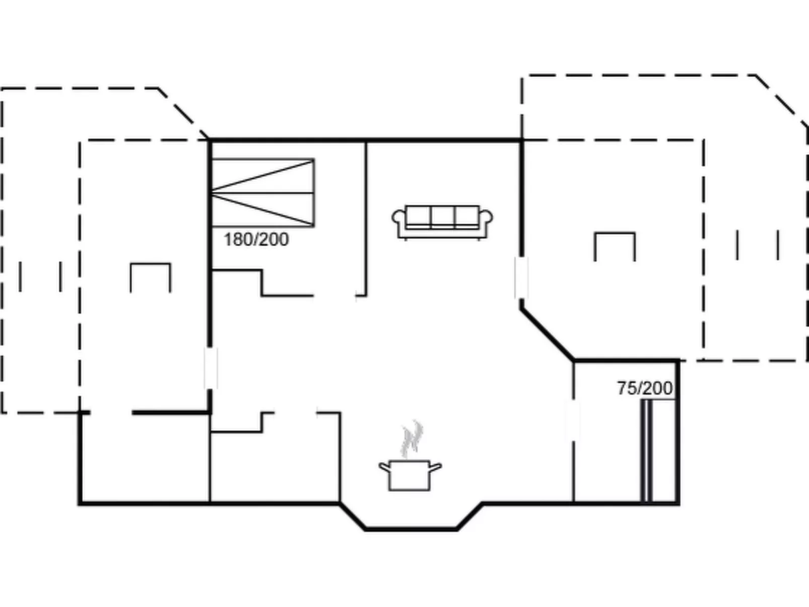 "Roya" - 100m from the sea-Dedans