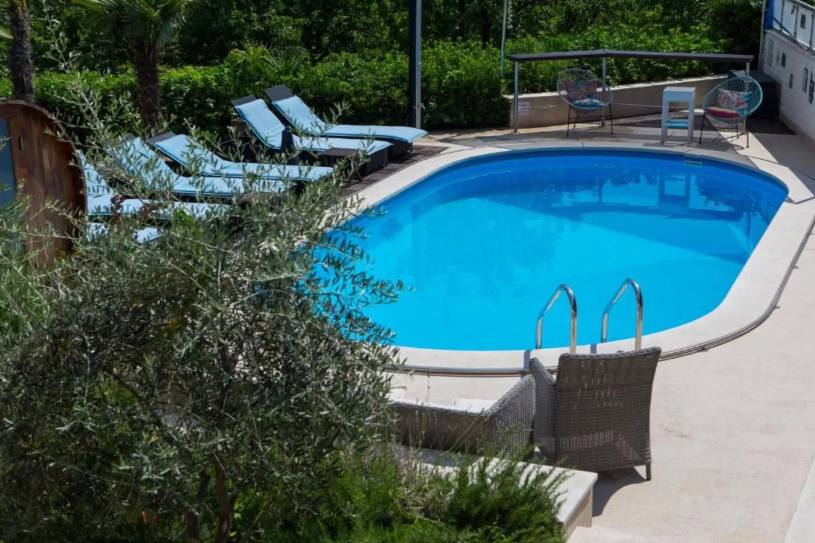 Apartments Melanie - Oprić Hills  Three bedroom apartment with balcony and sea view (A)-Schwimmbad