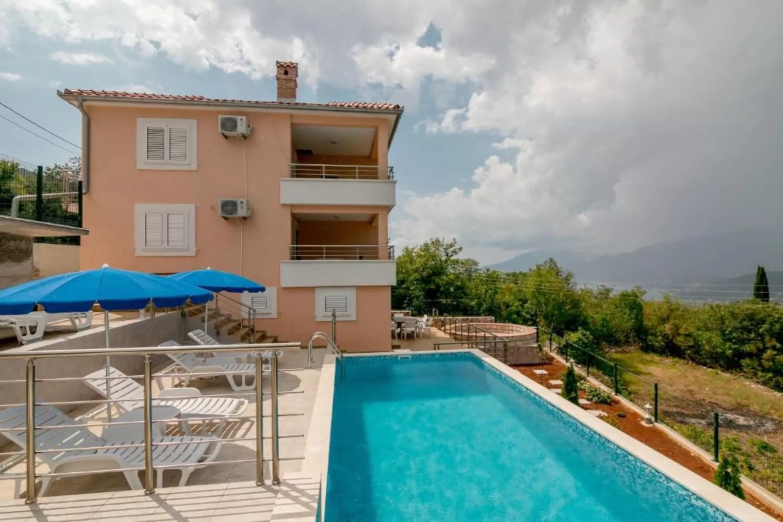 Tranquil Retreat with Private Pool in Lustica Bay - One Bedroom Apartment with Balcony and Sea View 2-Outdoor