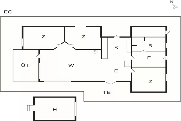 5 Sterne Ferienhaus in Fjerritslev-Grundriss