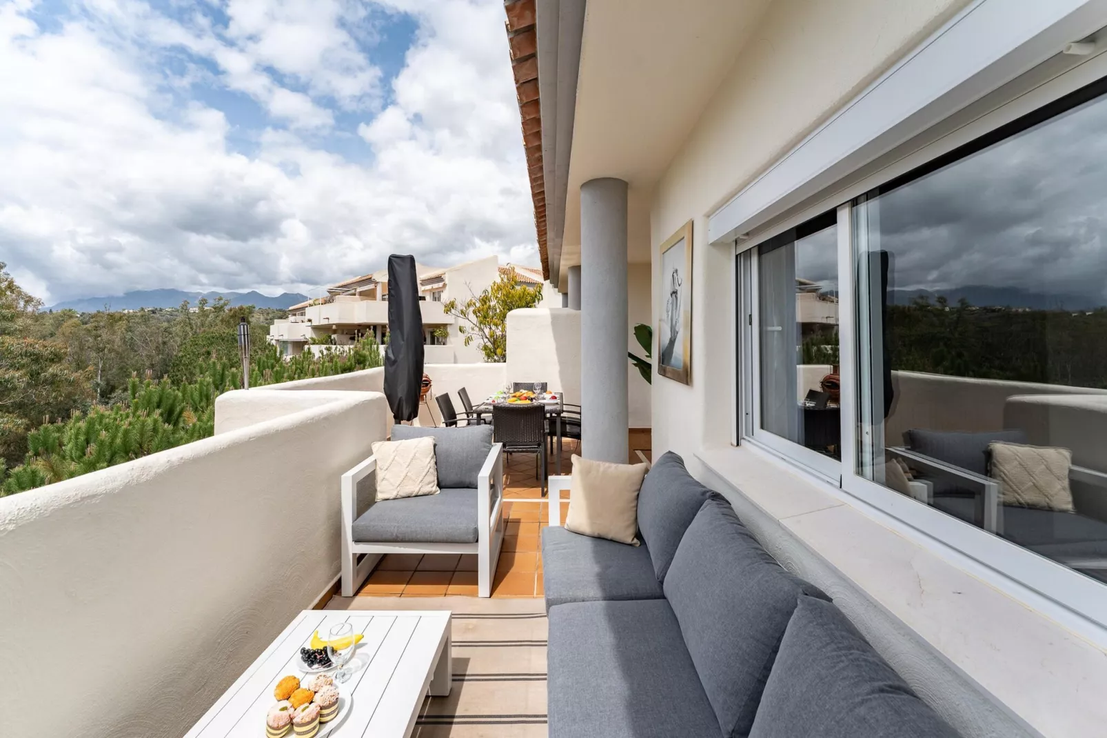 CT 366 - Faro's Silent Dream in Elviria - Marbella-Terrace balcony