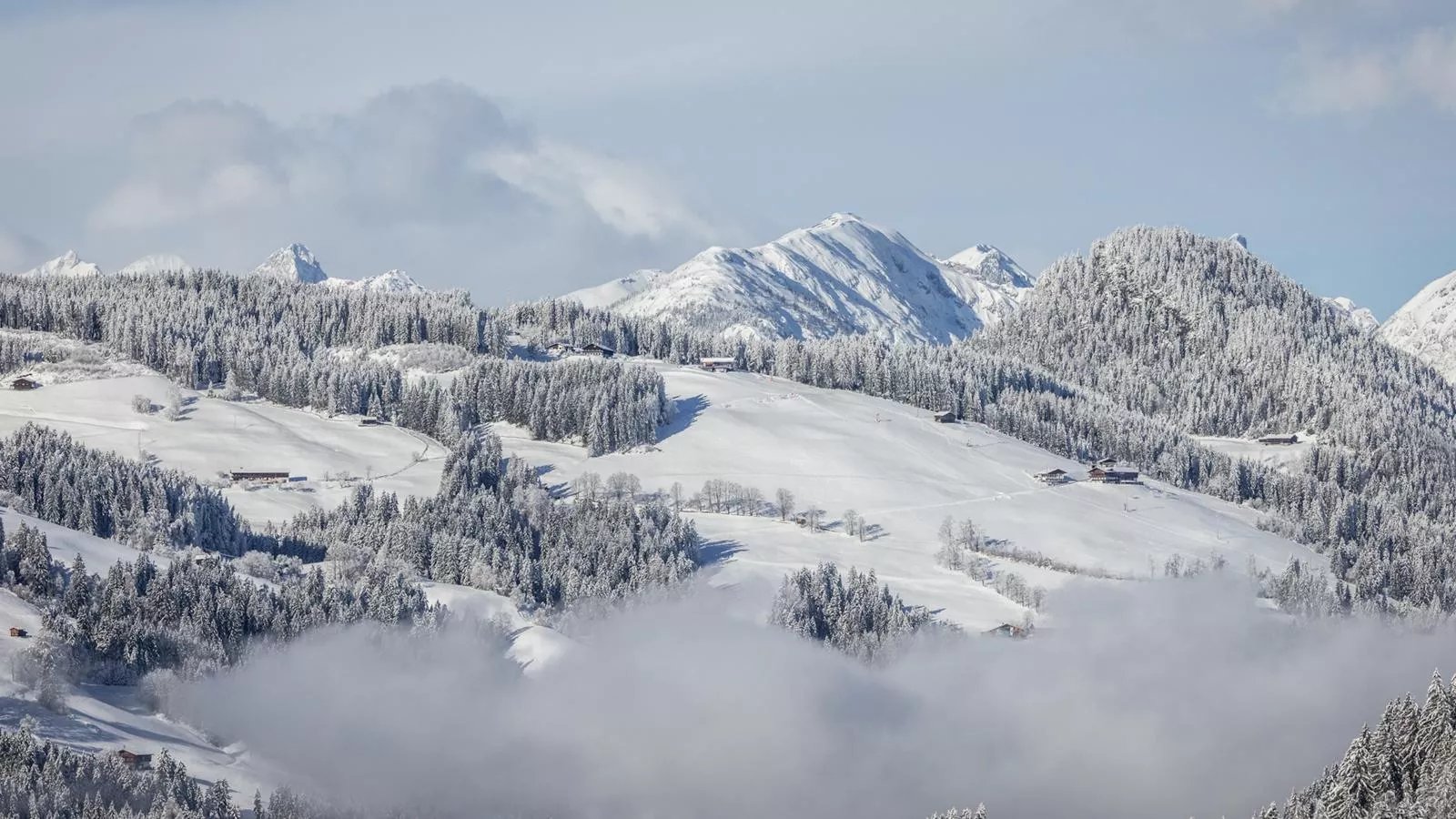 Tirola Hütte-Vue d'hiver