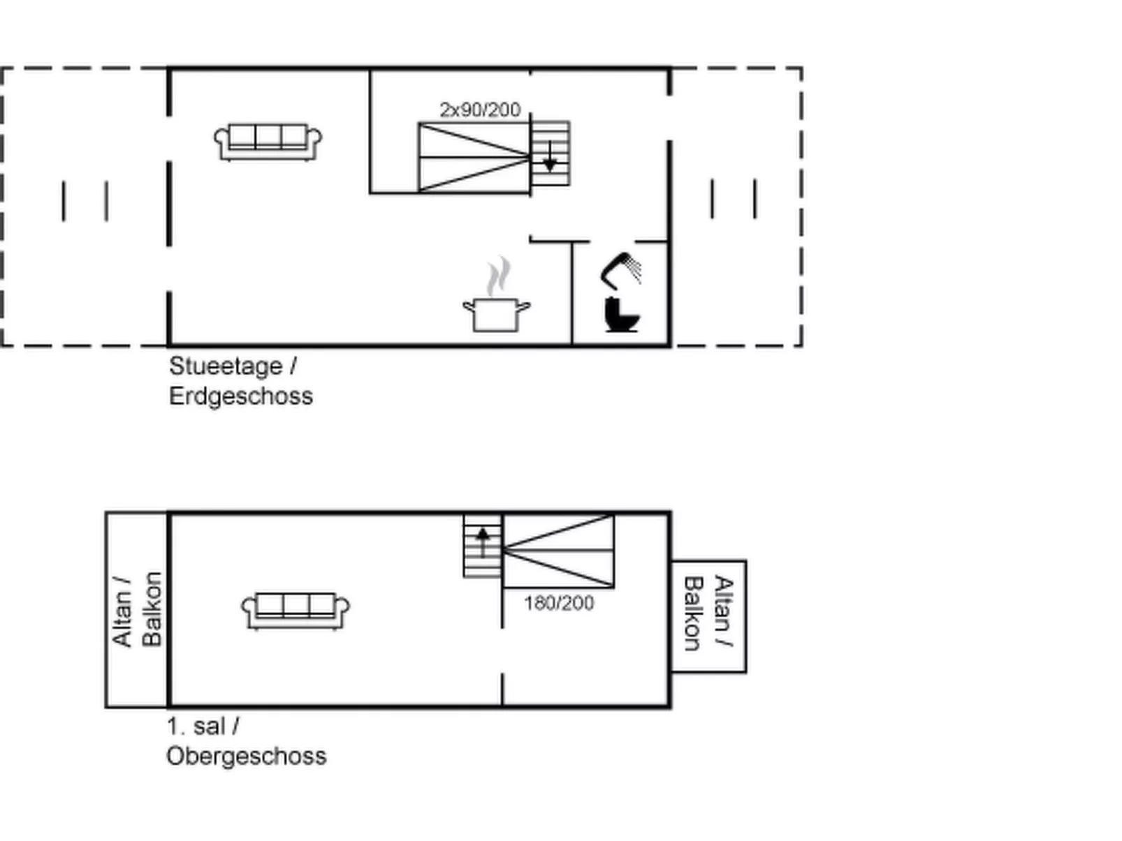 "Bendine" - 100m to the fjord-Dedans
