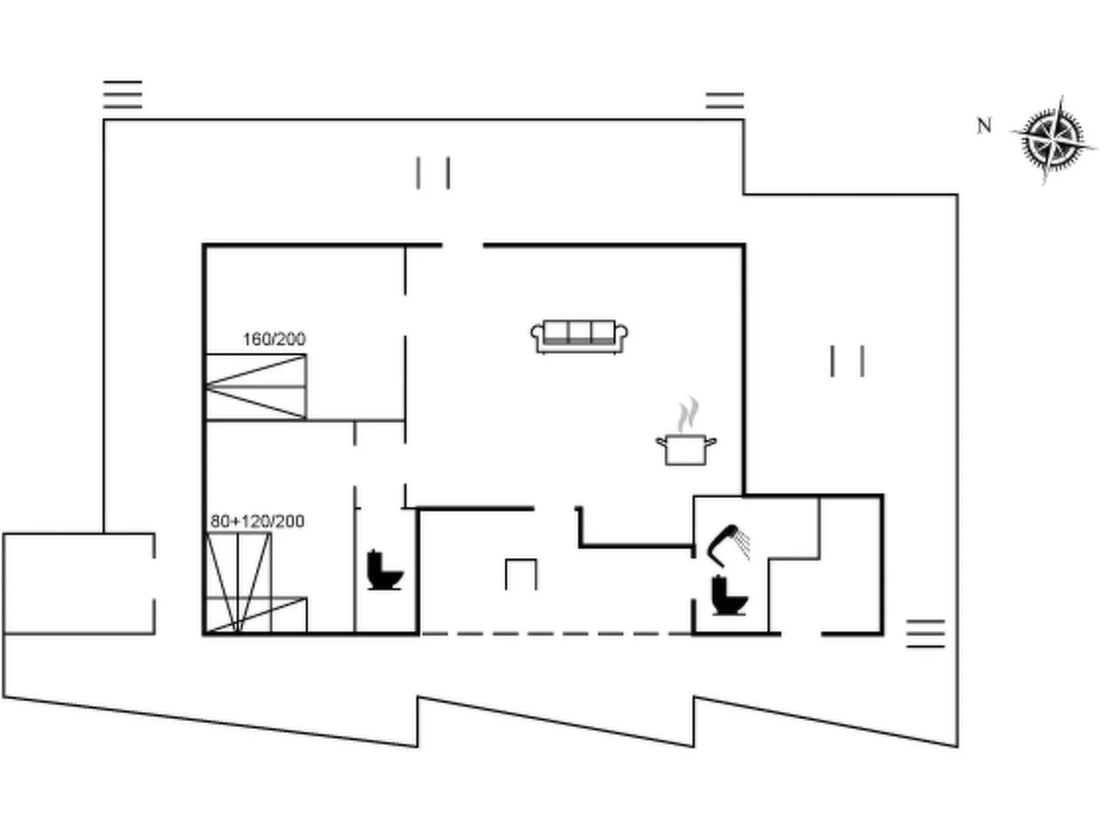 "Dagh" - 100m from the sea-Inside