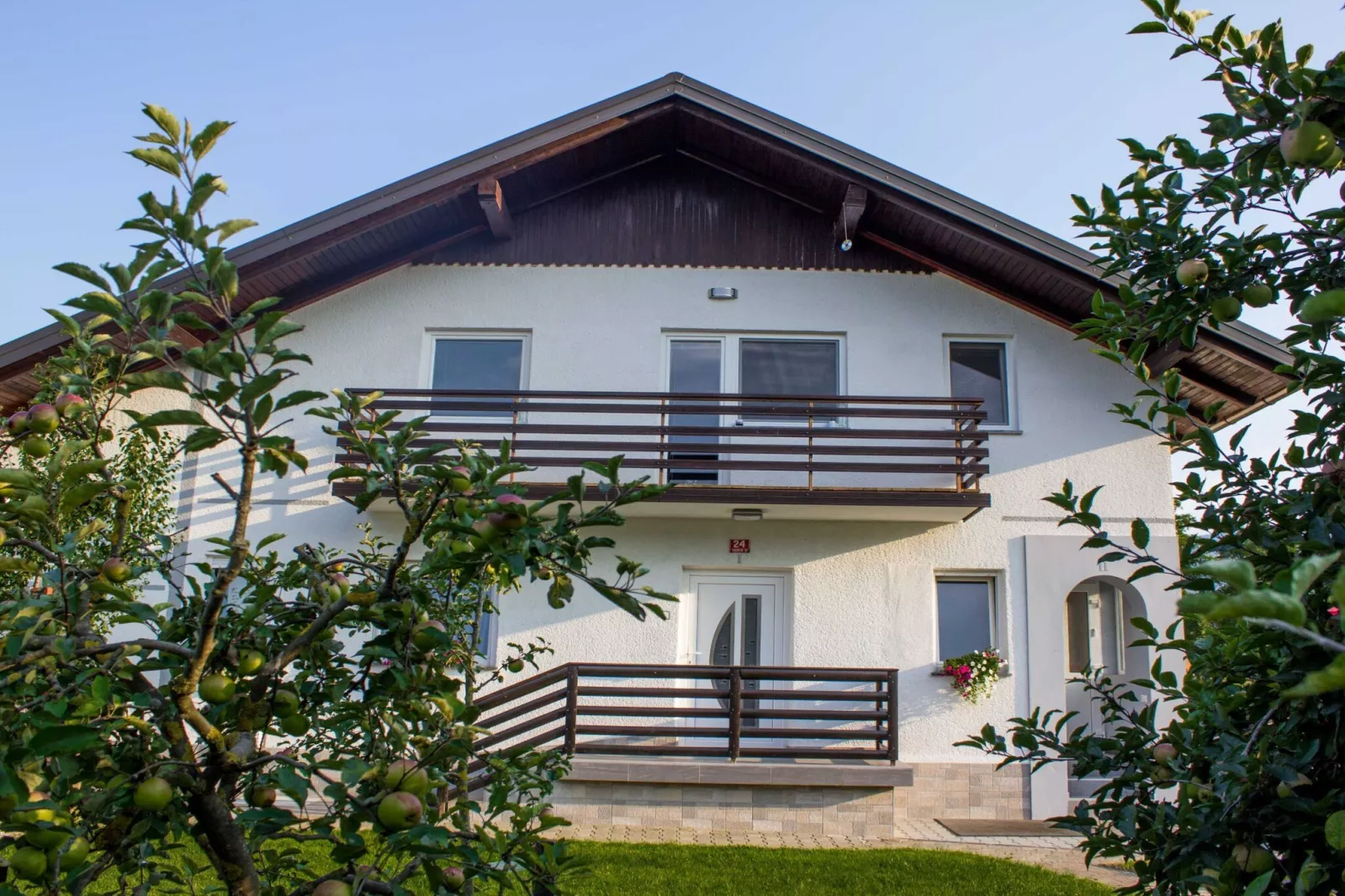 Cozy Holiday Home with Garden, BBQ, and Outdoor Dining Area in Rečica ob Savinji - Two Bedroom Apartment-Im Freien