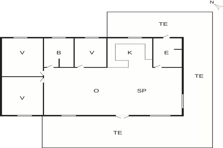 5 Sterne Ferienhaus in Nykøbing Sj-Grundriss