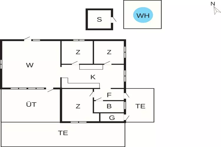 5 star holiday home in Væggerløse-Floor plan