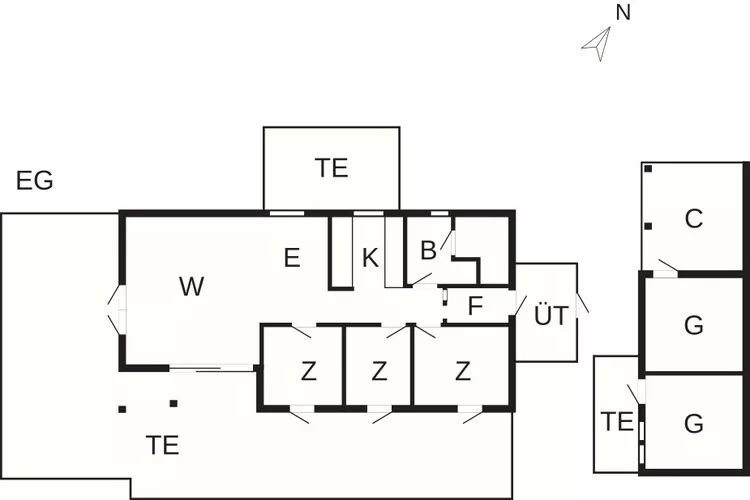 4 star holiday home in Hadsund-Floor plan