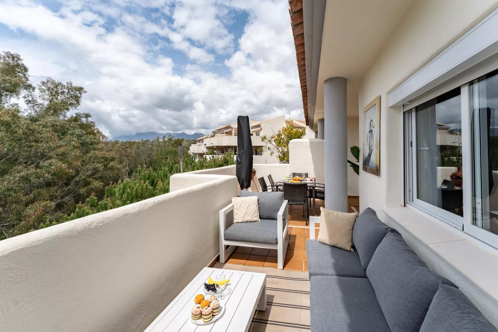 CT 366 - Faro's Silent Dream in Elviria - Marbella-Terrace balcony