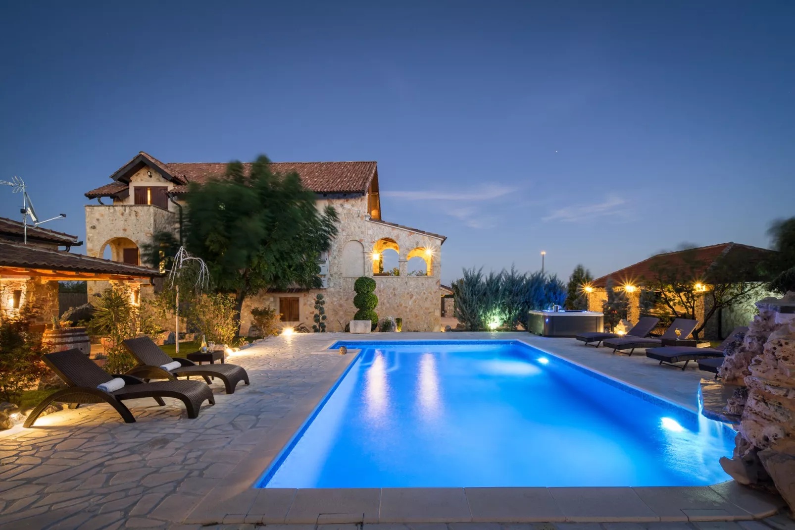 Villa Olea with private heated pool-Piscine