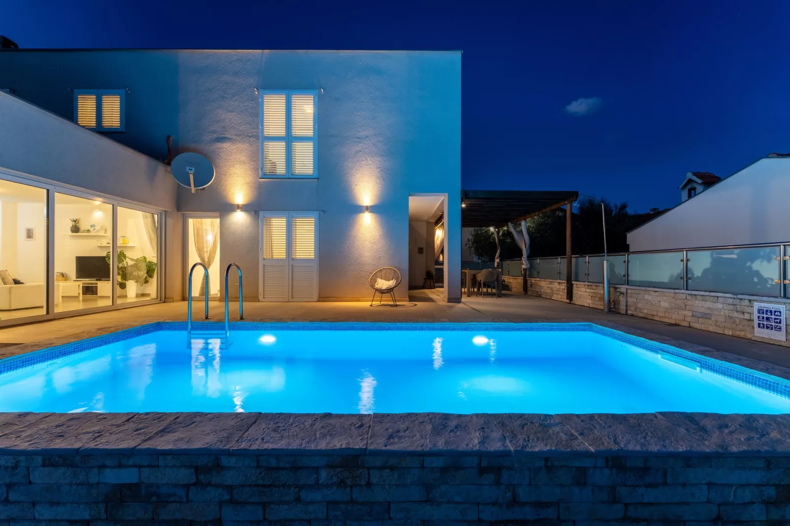 Sea view Villa Anpero-Piscine