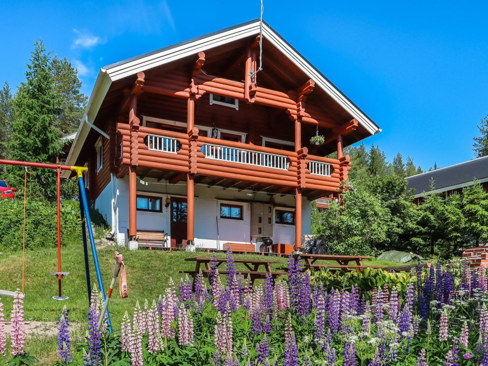 Tunturimaja 2 mökki-Dedans