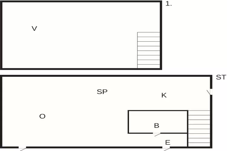 4 Sterne Ferienhaus in oxie-Grundriss